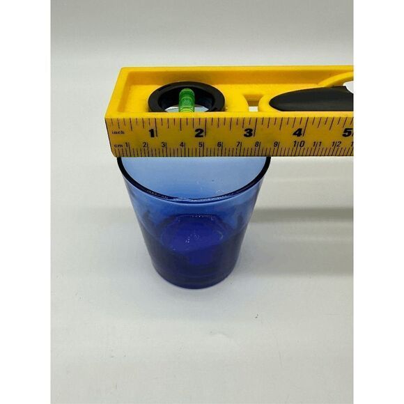 Luminarc Arococ Cobalt Blue Drinking Glasses Weighted Bottom Set of 2 - France - Picture 4 of 8